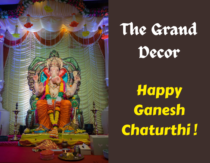 Ganesha Chaturthi Decoration At Home