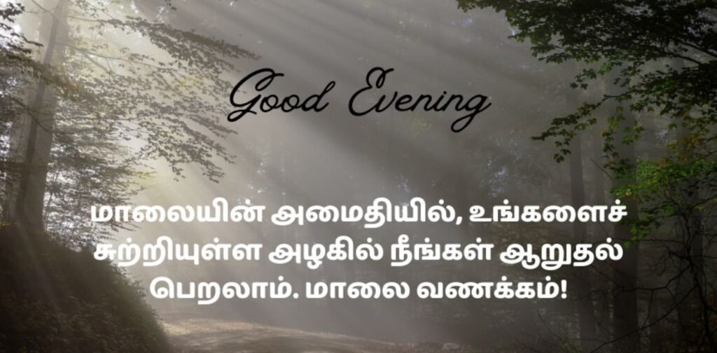 Good evening wishes in Tamil
